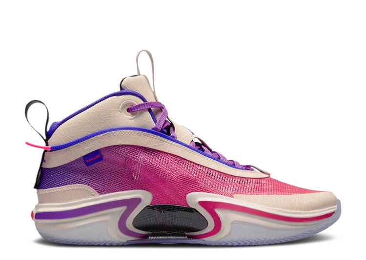 【 AIR JORDAN JORDAN 36 \u0027PARIS\u0027 / SAIL HOT PUNCH DARK CONCORD 】 ナイキ 調和 コン吊りひも エアジョーダン スニーカー メンズ