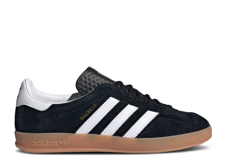 【 ADIDAS GAZELLE INDOOR 'BLACK WHITE GUM' / CORE BLACK CLOUD WHITE CORE 】 アディダス ガゼル 白色 ホワイト コア 黒色 ブラック スニーカー メンズ