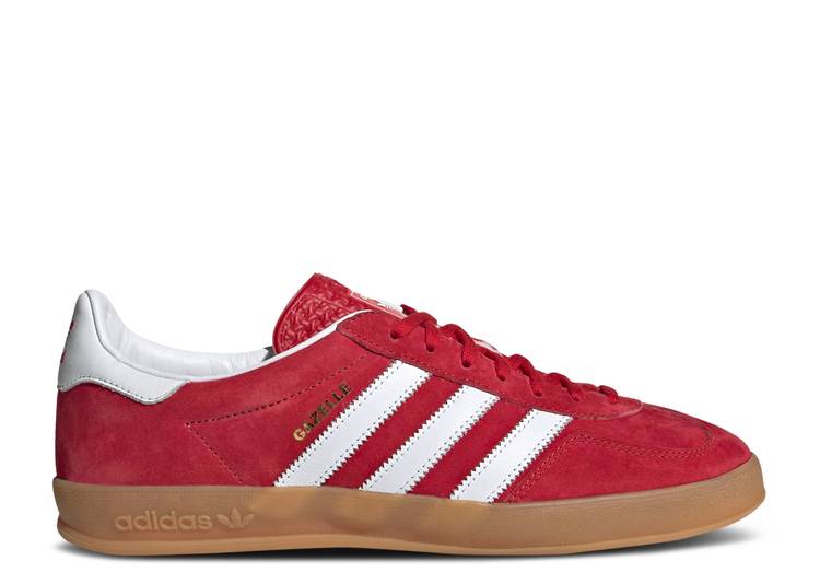 【 ADIDAS GAZELLE INDOOR 'SCARLET GUM' / SCARLET CLOUD WHITE SCARLET 】 アディダス ガゼル 白色 ホワイト スニーカー メンズ