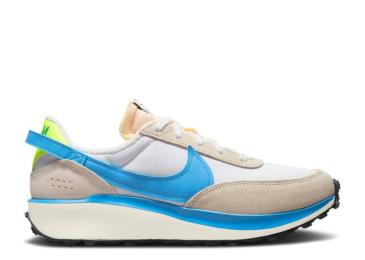 【 NIKE WAFFLE DEBUT 'UNIVERSITY BLUE' / WHITE LIGHT OREWOOD BROWN VOLT 】 ワッフル 白色 ホワイト 茶色 ブラウン スニーカー メンズ ナイキ