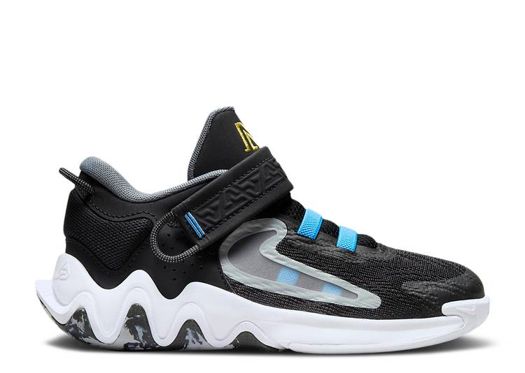 【 NIKE GIANNIS IMMORTALITY 2 PS BLACK UNIVERSITY BLUE / BLACK UNIVERSITY BLUE SMOKE GREY 】 黒色 ブラック 青色 ブルー 灰色 グレー ジュニア キッズ ベビー マタニティ スニーカー ナイキ