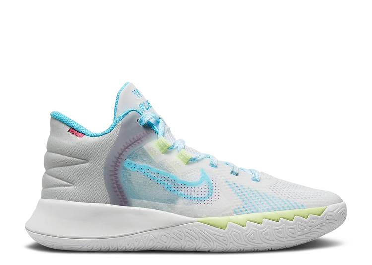 【 NIKE KYRIE FLYTRAP 5 GS 'WHITE BLUE CHILL' / WHITE GREY FOG BLUE CHILL SWEET 】 カイリー フライトラップ 青色 ブルー 白色 ホワイト 灰色 グレー ジュニア キッズ ベビー マタニティ スニーカー ナイキ|スニケス