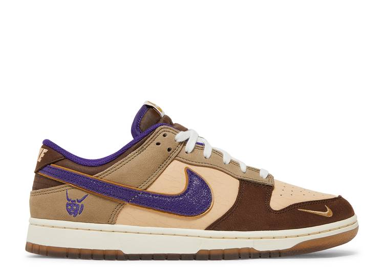 【 NIKE DUNK LOW PREMIUM \u0027SETSUBUN\u0027 / WHITE ONYX COURT PURPLE KHAKI 】 ダンク 割り増し金 白いこと 白いこと 厚地の外套 紫 パープル カーキ ダンクロー スニーカー メンズ ナイキ 靴-スニーカー-メンズ靴