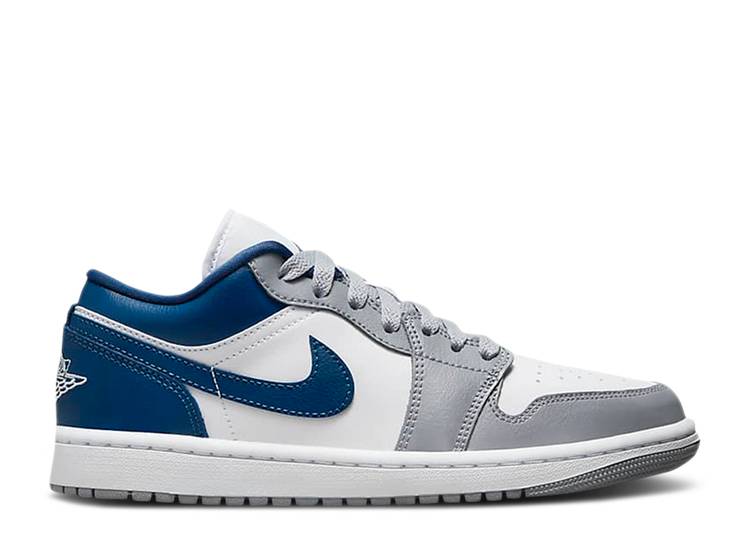 【 AIR JORDAN WMNS JORDAN 1 LOW 'FRENCH BLUE' / STEALTH WHITE FRENCH BLUE 】 ナイキ ステルス 白色 ホワイト 青色 ブルー エアジョーダン スニーカー レディース