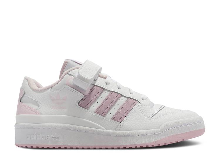 【 ADIDAS FORUM LOW CITY J 'WHITE ALMOST PINK' / CLOUD WHITE ALMOST PINK LIGHT 】 アディダス フォーラム シティ 白色 ホワイト ピンク ジュニア キッズ ベビー マタニティ スニーカー|スニケス
