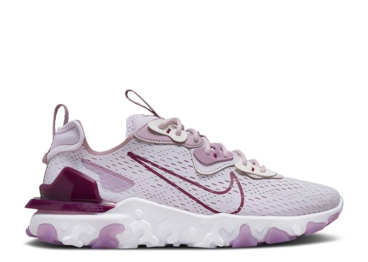 【 NIKE WMNS REACT VISION \u0027VENICE\u0027 / VENICE AMETHYST WAVE PLUM FOG 】 リアクト 縮くれる ウェイブ スニーカー レディース ナイキ