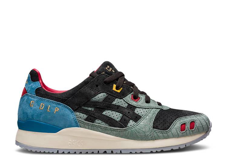 【 ASICS GDLP X GEL LYTE 3 OG \u0027TROPICALIA\u0027 / GRAPHITE GREY GRAPHITE GREY 】 薄墨色 薄墨色 スニーカー メンズ アシックス