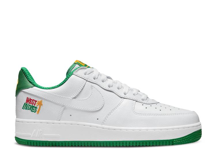 【 NIKE AIR FORCE 1 LOW \u0027WEST INDIES\u0027 2022 / WHITE WHITE CLASSIC GREEN 】 白いこと 白いこと 古典派音楽 緑 緑であること 空軍 スニーカー メンズ ナイキ