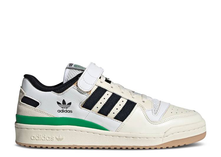【 ADIDAS FORUM 84 LOW 'CELTICS' / CREAM WHITE CORE BLACK GREEN 】 アディダス フォーラム クリーム 白色 ホワイト コア 黒色 ブラック 緑 グリーン スニーカー メンズ