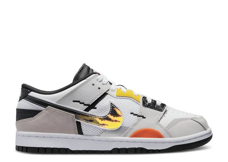 【 NIKE DUNK SCRAP 'MIGHTY SWOOSHERS' / WHITE BLACK WHITE VAST GREY 】 ダンク 白色 ホワイト 黒色 ブラック 灰色 グレー スニーカー メンズ ナイキ|スニケス