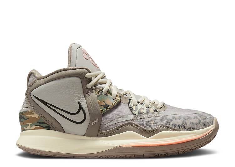 【 NIKE KYRIE INFINITY LEOPARD CAMO / LIGHT IRON ORE BLACK MOON FOSSIL 】 カイリー 黒色 ブラック スニーカー メンズ ナイキ