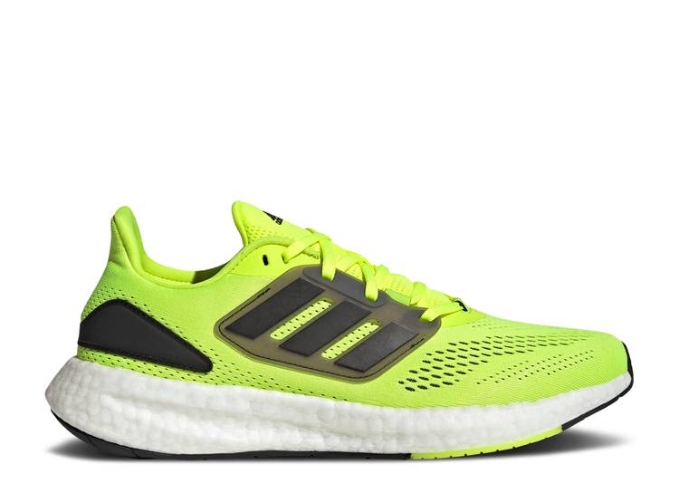 【 ADIDAS PUREBOOST 22 'SOLAR YELLOW BLACK' / SOLAR YELLOW CORE BLACK CLOUD 】 アディダス 黄色 イエロー コア 黒色 ブラック スニーカー メンズ