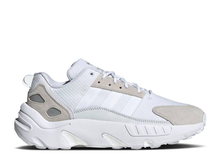 【 ADIDAS ZX 22 BOOST 'CRYSTAL WHITE' / CLOUD WHITE CLOUD WHITE CRYSTAL 】 アディダス ブースト 白色 ホワイト スニーカー メンズ