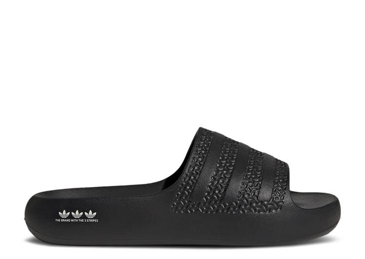 【 ADIDAS WMNS ADILETTE AYOON SLIDE \u0027CORE BLACK\u0027 / CORE BLACK CLOUD WHITE CORE 】 アディダス アディレッタ サンダル 中核グループ 黒いこと 黒いこと 白いこと 白いこと スニーカー レディース