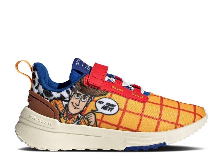 アディダス ADIDAS アディダス ゴールド 白色 ホワイト 青色 ブルー 'WOODY' ジュニア キッズ