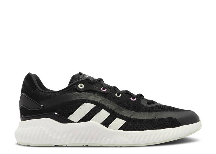 【 ADIDAS WMNS JELLY BOUNCE 'BLACK WHITE' / CORE BLACK CLOUD WHITE LINEN 】 アディダス バウンス コア 黒色 ブラック 白色 ホワイト スニーカー レディース