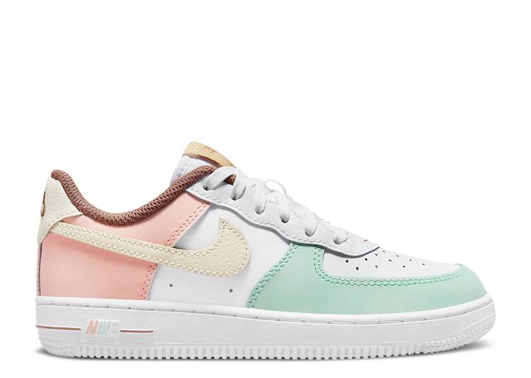 【 NIKE FORCE 1 LV8 PS 'ICE CREAM' / WHITE COCONUT MILK MINT FOAM 】 白色 ホワイト 'アイスクリーム' ジュニア キッズ ベビー マタニティ スニーカー ナイキ|スニケス