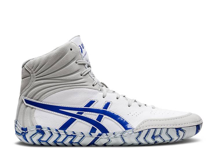 【 ASICS AGGRESSOR 5 'WHITE LAPIS LAZULI BLUE' / WHITE LAPIS LAZULI BLUE 】 白色 ホワイト 青色 ブルー スニーカー メンズ アシックス|スニケス