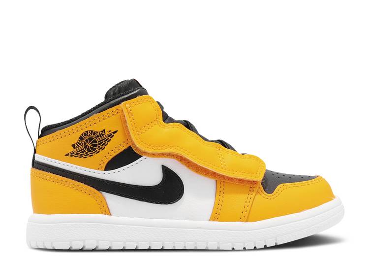 【 AIR JORDAN JORDAN 1 MID ALT TD TAXI / TAXI BLACK WHITE 】 ナイキ ミッド 黒色 ブラック 白色 ホワイト エアジョーダン ベビー