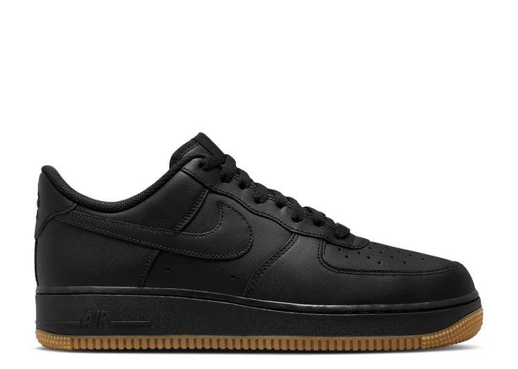 【 NIKE AIR FORCE 1 \u002707 \u0027BLACK GUM\u0027 / BLACK GUM LIGHT BROWN BLACK 】 黒いこと 黒いこと 赤銅色 赤銅色 空軍 スニーカー メンズ ナイキ