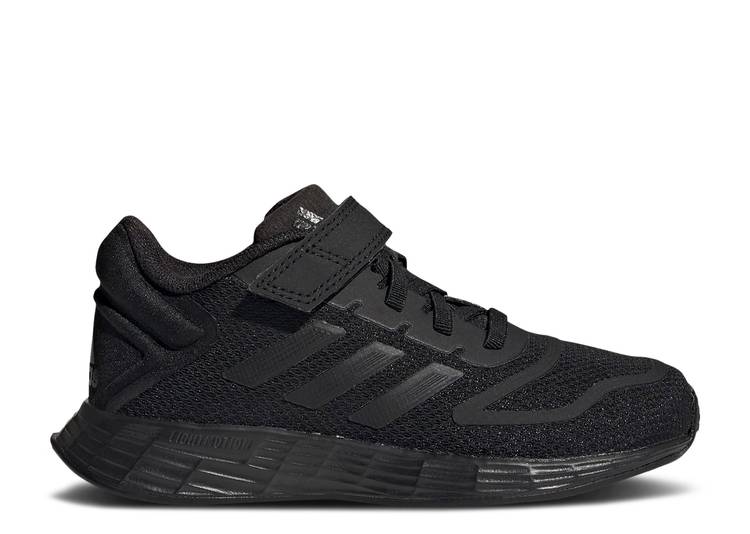 【 ADIDAS DURAMO 10 ELASTIC LACE J 'TRIPLE BLACK' / CORE BLACK CORE BLACK CORE BLACK 】 アディダス コア 黒色 ブラック ジュニア キッズ ベビー マタニティ スニーカー