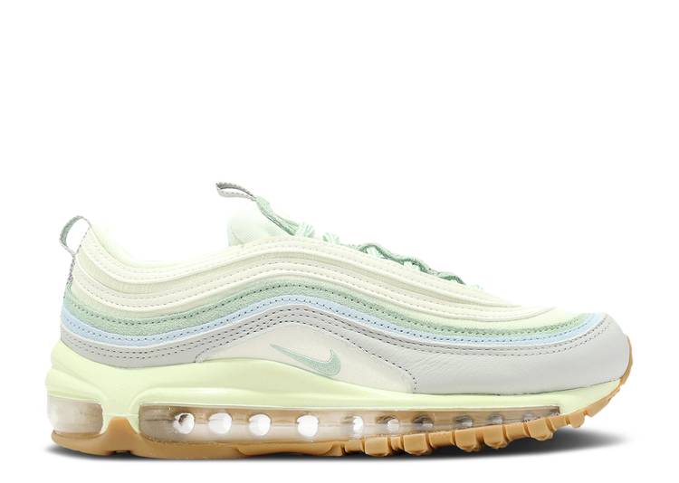 【 NIKE WMNS AIR MAX 97 'CERTIFIED FRESH' / COCONUT MILK ENAMEL GREEN WORN 】 マックス 緑 グリーン エアマックス スニーカー レディース ナイキ｜スニケス