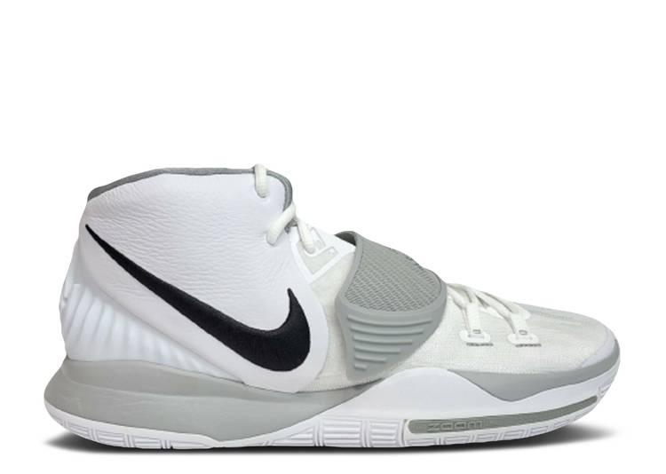 【 NIKE KYRIE 6 TB 'WHITE BLACK' / WHITE BLACK FLAT SILVER 】 カイリー 白色 ホワイト 黒色 ブラック 銀色 シルバー スニーカー メンズ ナイキ｜スニケス