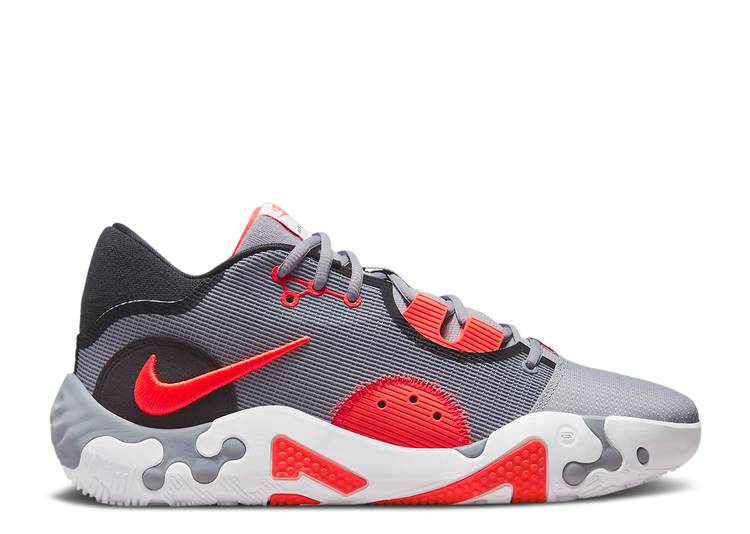 【 NIKE PG 6 'INFRARED' / CEMENT GREY BLACK WHITE INFRARED 】 灰色 シメント グレー 黒色 ブラック 白色 ホワイト スニーカー メンズ ナイキ