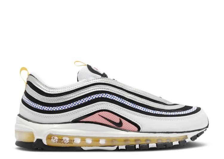 【 NIKE AIR MAX 97 \u0027MIGHTY SWOOSHERS\u0027 / WHITE BLACK METALLIC SILVER 】 マックス 白いこと 白いこと 黒いこと 黒いこと しろがね色 しろがね色 エア湖マックス スニーカー メンズ ナイキ