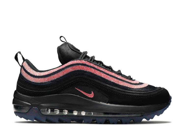 【 NIKE SWAROVSKI X AIR MAX 97 GOLF NRG 'BLACK ORACLE PINK' / BLACK ORACLE PINK ANTHRACITE 】 マックス ゴルフ 黒色 ブラック ピンク エアマックス スニーカー メンズ ナイキ|スニケス