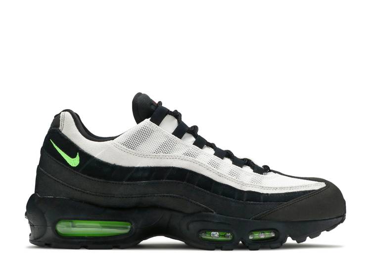 【 NIKE AIR MAX 95 ESSENTIAL 'ANTIFREEZE' / BLACK VOLTAGE GREEN SUMMIT WHITE 】 マックス 黒色 ブラック 緑 グリーン 白色 ホワイト エアマックス スニーカー メンズ ナイキ