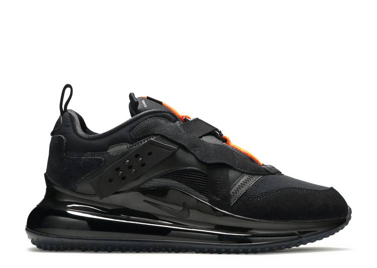 【 NIKE ODELL BECKHAM JR X AIR MAX 720 SLIP BLACK / BLACK BLACK TEAM ORANGE 】 マックス 黒色 ブラック チーム 橙 オレンジ エアマックス スニーカー メンズ ナイキ