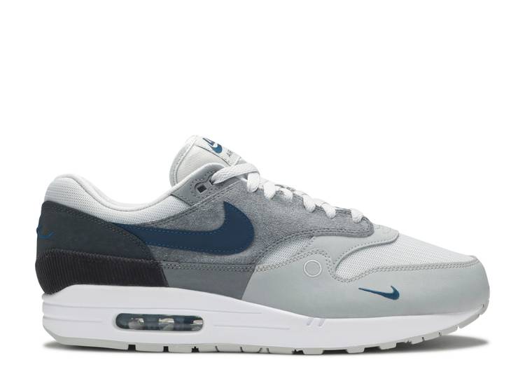 【 NIKE AIR MAX 1 CITY PACK 'LONDON' / SMOKE GREY VALERIAN BLUE DARK 】 マックス シティ 灰色 グレー 青色 ブルー エアマックス スニーカー メンズ ナイキ
