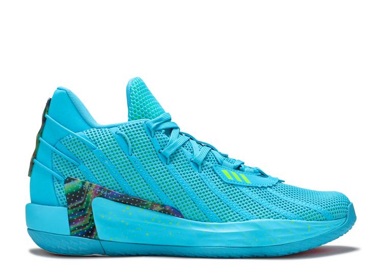 【 ADIDAS DAME 7 'JAM FEST' / SIGNAL CYAN TEAM SHOCK PINK TEAM 】 アディダス シアン チーム ショック ピンク スニーカー メンズ｜スニケス