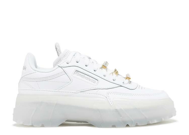 【 REEBOK CARDI B X WMNS CLUB C 'TRIPLE WHITE' / FOOTWEAR WHITE FOOTWEAR WHITE 】 リーボック クラブ 白色 ホワイト スニーカー レディース
