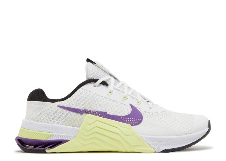 【 NIKE WMNS METCON 7 'WHITE LIGHT LEMON TWIST' / WHITE LIGHT LEMON TWIST BLACK 】 白色 ホワイト 黒色 ブラック スニーカー レディース ナイキ|スニケス