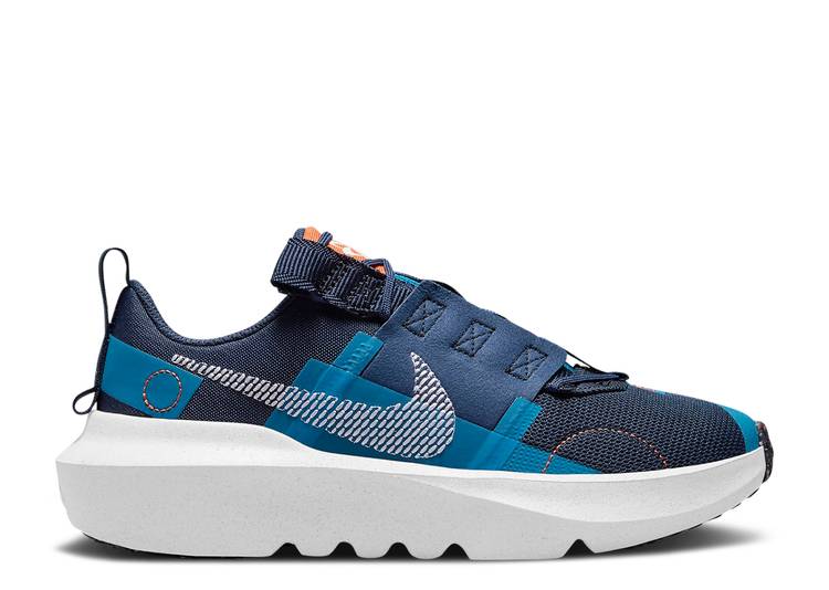 【 NIKE CRATER IMPACT GS \'MIDNIGHT NAVY\' / MIDNIGHT NAVY ORANGE IMPERIAL 】 インパクト 紺色 ネイビー 橙 オレンジ ジュニア キッズ ベビー マタニティ スニーカー ナイキ