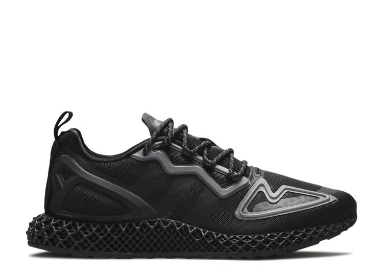 【 ADIDAS ZX 2K 4D 'CORE BLACK' / CORE BLACK CORE BLACK CORE BLACK 】 アディダス コア 黒色 ブラック スニーカー メンズ|スニケス