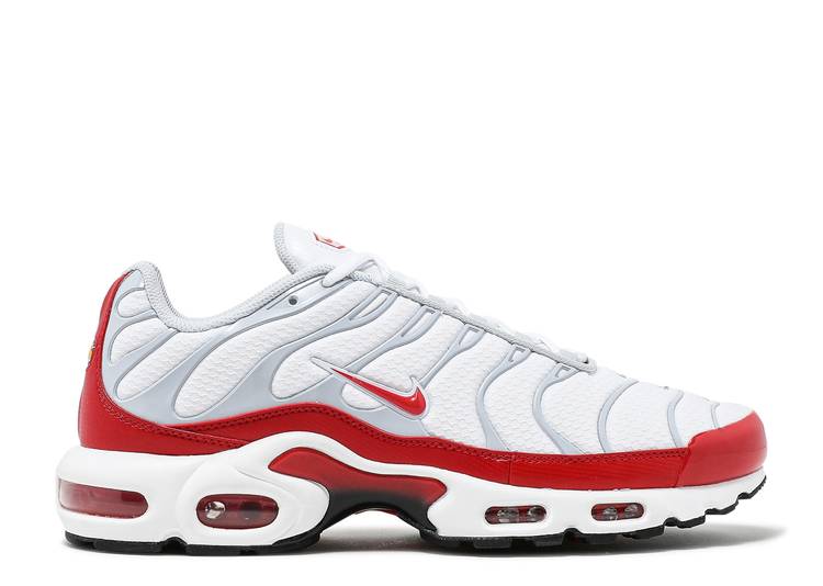 【 NIKE AIR MAX PLUS \u0027AIR 1\u0027 / WHITE UNIVERSITY RED BLACK 】 マックス 白いこと 白いこと 赤 赤いこと 黒いこと 黒いこと エアマックスプラス \u0027大気圏マックス スニーカー メンズ ナイキ