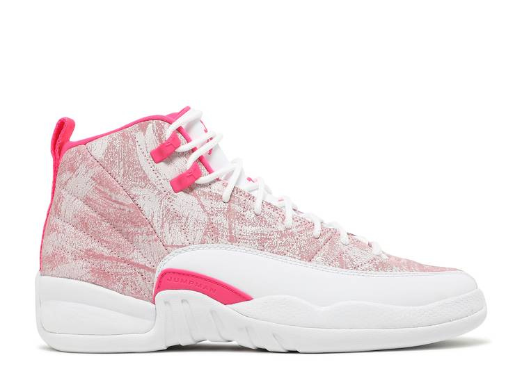 【 AIR JORDAN JORDAN 12 RETRO GS 'ARCTIC PINK' / WHITE ARCTIC PUNCH HYPER PINK 】 ナイキ 白色 ホワイト ピンク エアジョーダン ジュニア キッズ ベビー マタニティ スニーカー｜スニケス