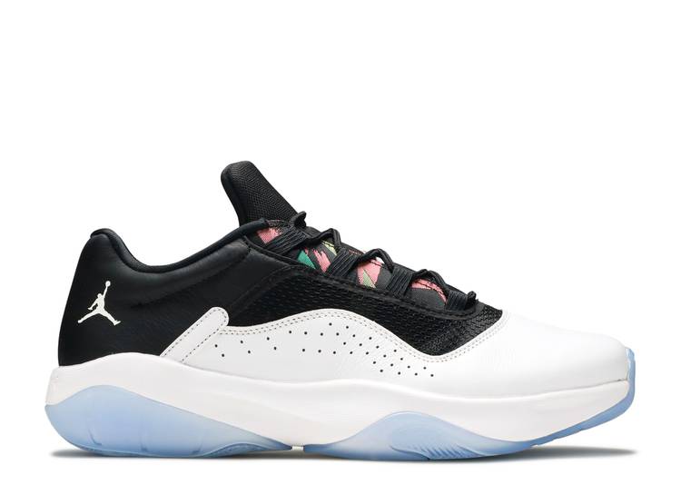 【 AIR JORDAN JORDAN 11 CMFT LOW 'WHITE BLACK' / WHITE BLACK GHOST GREEN METALLIC 】 ナイキ 白色 ホワイト 黒色 ブラック 緑 グリーン エアジョーダン スニーカー メンズ