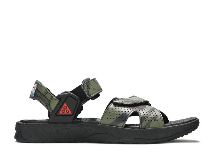 【 NIKE ACG AIR DESCHUTZ \u0027MT. FUJI\u0027 / BLACK CARGO KHAKI BLACK 】 黒いこと 黒いこと 積貨委託貨物 カーキ スニーカー メンズ ナイキ