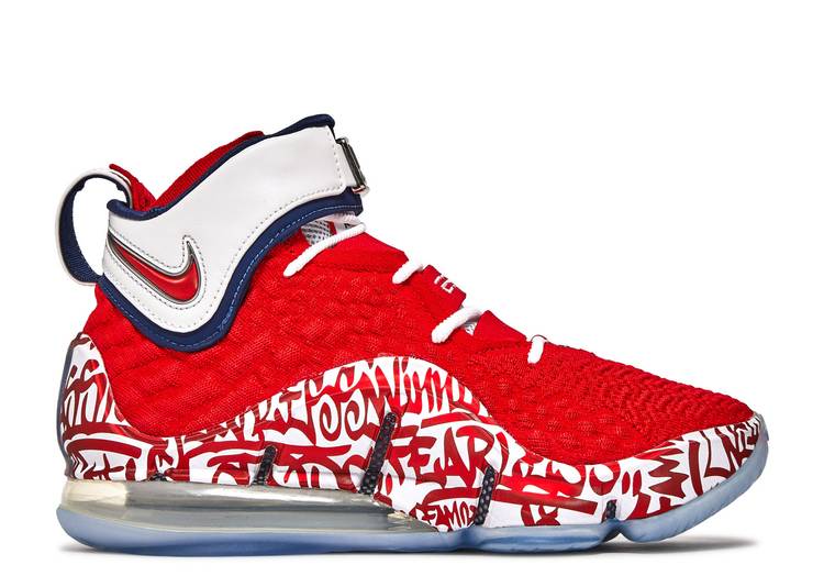 【 NIKE LEBRON 17 EP \u0027LEBRON 4 RED GRAFFITI\u0027 / UNIVERSITY RED UNIVERSITY RED 】 レブロン 赤 赤いこと スニーカー メンズ ナイキ スニーカー-靴-メンズ靴