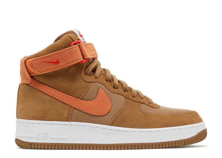 【 NIKE AIR FORCE 1 HIGH \u002707 LX \u0027DARK DRIFTWOOD HOT CURRY\u0027 / DARK DRIFTWOOD WHITE HOT CURRY 】 ご機嫌 白いこと 白いこと カリー 空軍 スニーカー メンズ ナイキ