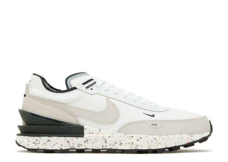 【 NIKE WAFFLE ONE CRATER 'WHITE LIGHT BONE' / WHITE BLACK VOLT LIGHT BONE 】 ワッフル 白色 ホワイト 黒色 ブラック スニーカー メンズ ナイキ