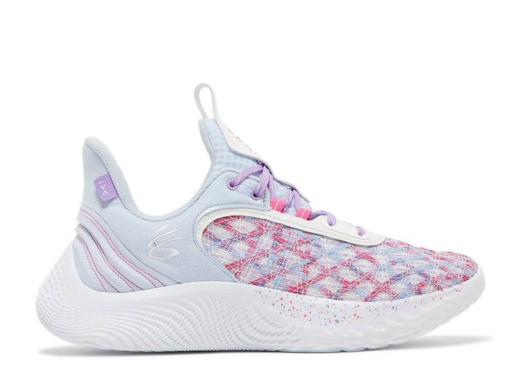 【 CURRY BRAND CURRY FLOW 9 FOR THE W / OXFORD BLUE VIVID LILAC 】 カリー フローレス オックスフォード 青色 ブルー スニーカー メンズ