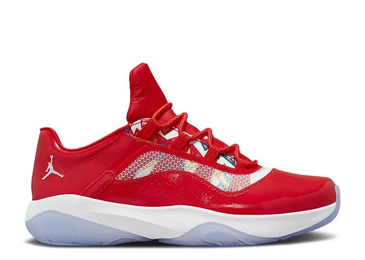 【 AIR JORDAN JORDAN 11 CMFT LOW 'BARCELONA' / CHILE RED WHITE 】 ナイキ 赤 レッド 白色 ホワイト エアジョーダン スニーカー メンズ