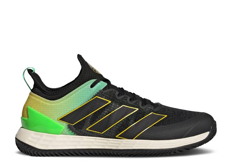 【 ADIDAS ADIZERO UBERSONIC 4 CLAY COURT \u0027END PLASTIC WASTE\u0027 / CORE BLACK CORE BLACK BEAM 】 アディダス アディゼロ 厚地の外套 中核グループ 黒いこと 黒いこと スニーカー メンズ