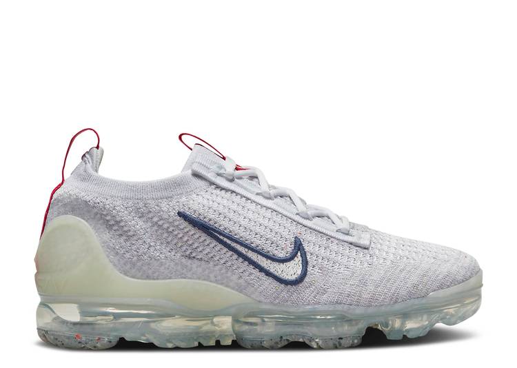【 NIKE WMNS AIR VAPORMAX 2021 FLYKNIT 'PHOTON DUST MIDNIGHT NAVY' / PHOTON DUST MIDNIGHT NAVY MYSTIC 】 フライニット 紺色 ネイビー エアヴェイパーマックス スニーカー レディース ナイキ