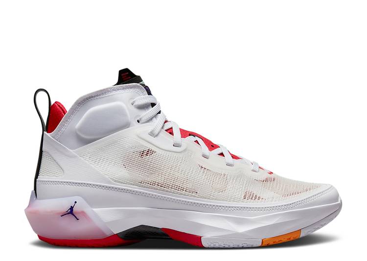 【 AIR JORDAN JORDAN 37 \u0027HARE\u0027 / WHITE TRUE RED LIGHT SILVER 】 ナイキ 白いこと 白いこと 赤 赤いこと しろがね色 しろがね色 エアジョーダン スニーカー メンズ